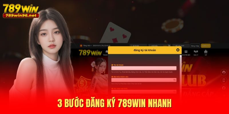 3 bước đăng ký 789WIN nhanh
